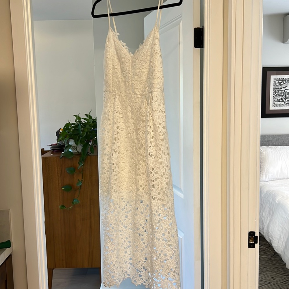 ASTR midi lace dress